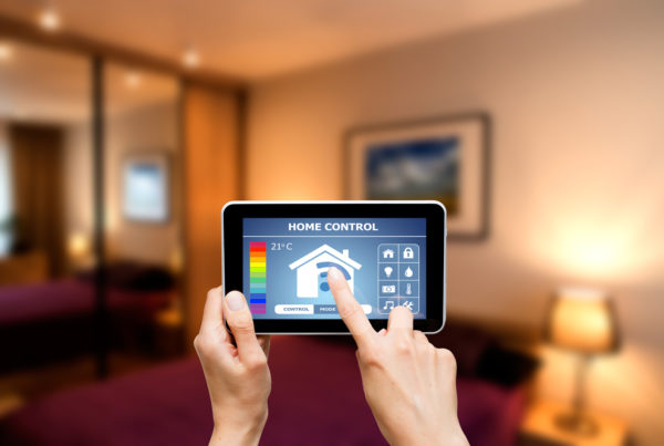 Remote Home Control System On A Digital Tablet.
